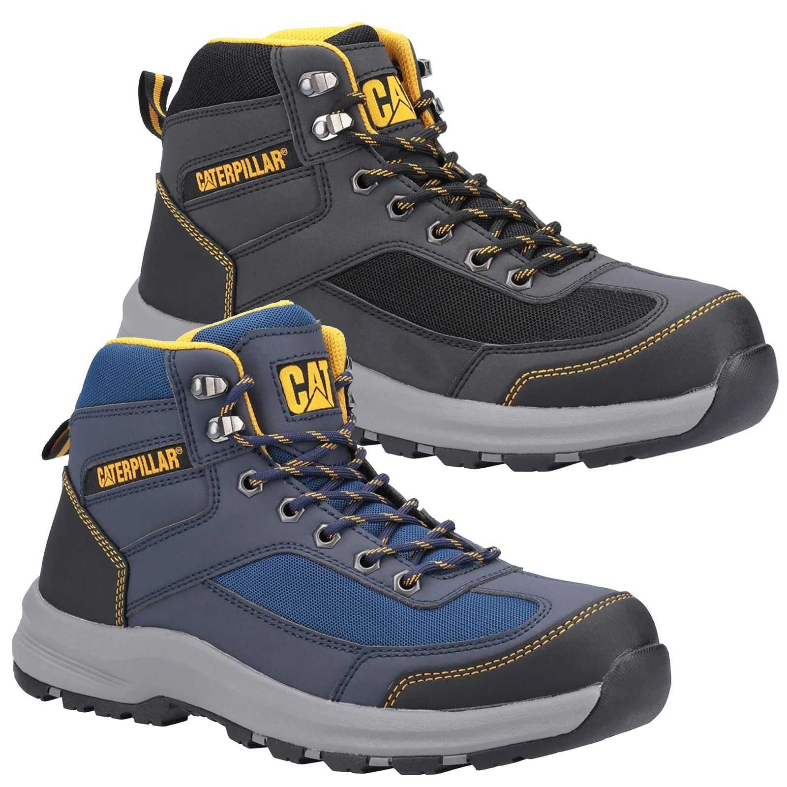 Mens Caterpillar Elmore Safety Hiker Steel Toe Midsole Work Boots Sizes 6 to 13 eBay