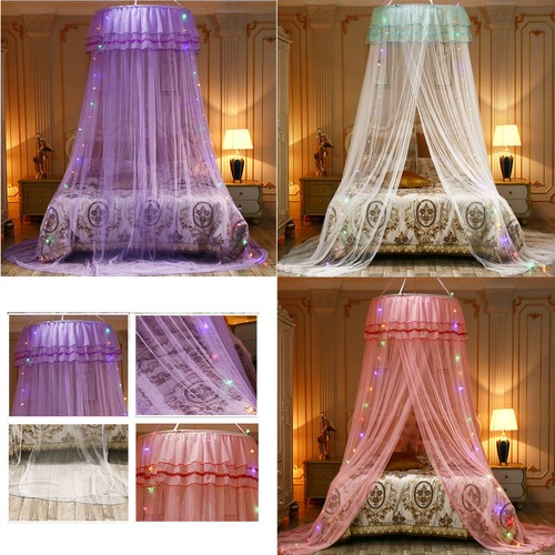 Mosquito Net Netting Bedding White/purple/pink Queen Size Usa