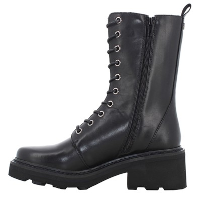 Pre-owned Cult A24us Women's Ankle Boots With Heel Clw333900 Grace 3339 Mid W Leather In Black