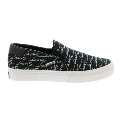 

Lacoste Jump Serve Slip 0121 1 Женские Черные Холстовые Кроссовки Lifestyle Обувь, Черный, Lacoste Jump Serve Slip 0121 1