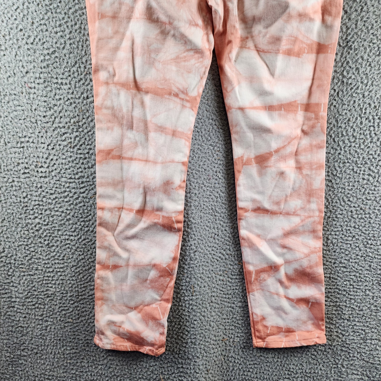 Ramy Brook Katie Mid-Rise Motto Skinny Jeans Women's 30 Pink Tie Dye Zip Closure - Picture 16 of 17