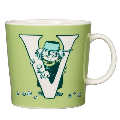 Moomin Mug Cup ARABIA 0.4L Alphabet Collection V Brand New