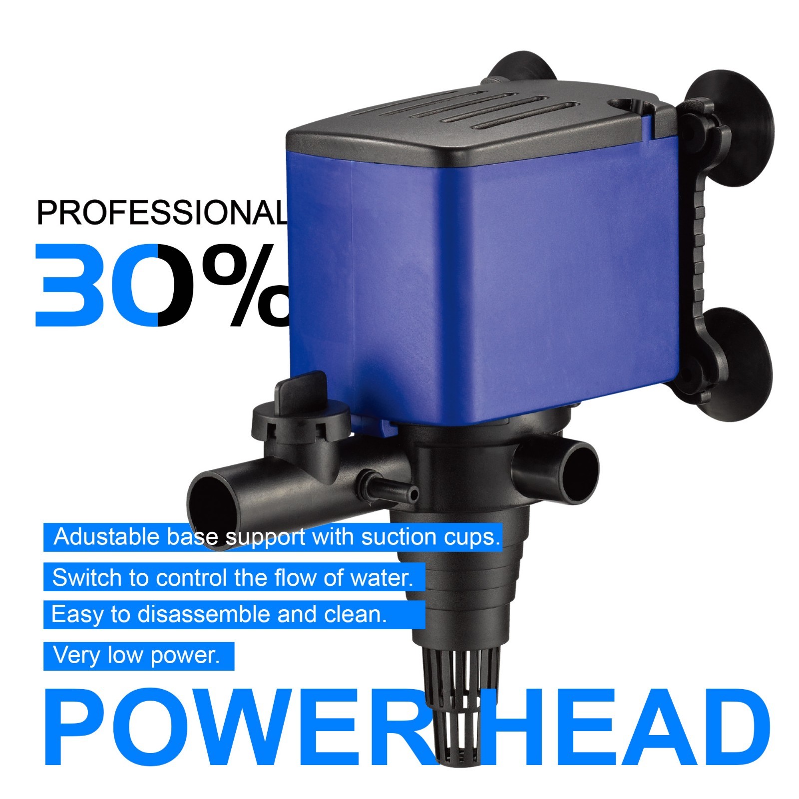 660 GPH Powerhead Submersible Pump Aquarium Fish Tank Undergravel