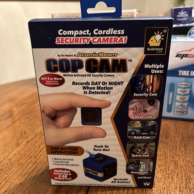 Cop Cam Compact Cordless HD Camera As Seen On Tv