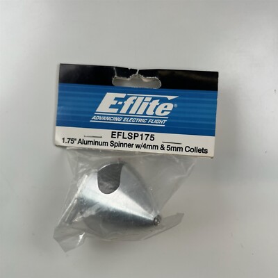E-Flite EFLSP175 1.75'' Aluminum Spinner w/ 4mm & 5mm Collets NEW