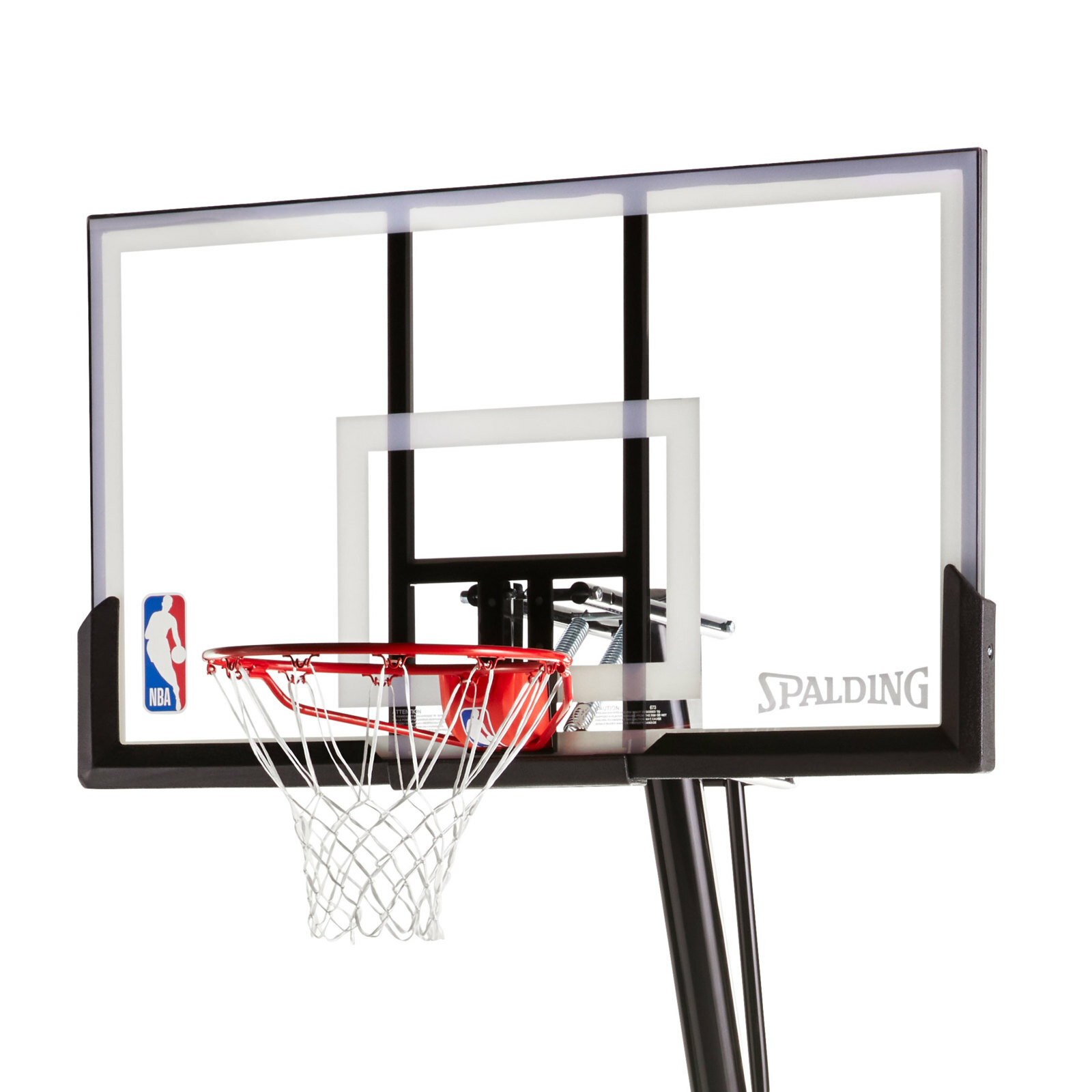 Basketball Hoop Backboard Net Pole Rim 54" Portable Angled ...