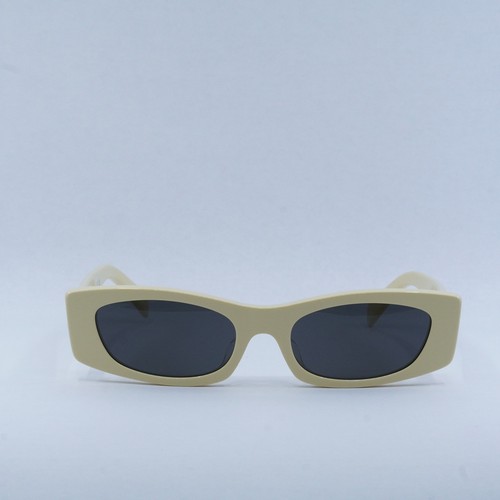 Pre-owned Celine Cl40245u 39a Shiny Butter/smoke 55-19-135 Sunglasses Authentic In Gray