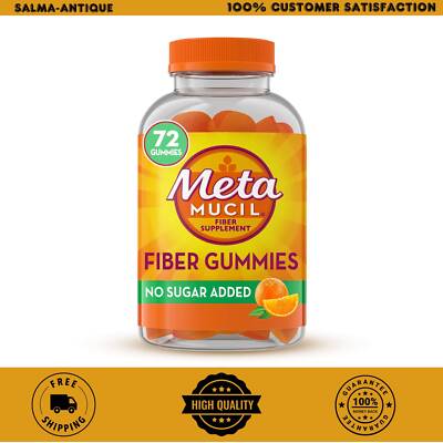 Metamucil Fiber Supplement Gummies, Sugar Free Orange, 5g Prebiotic Plant Based