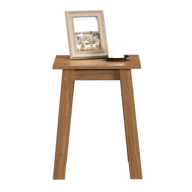 Small Square Wood Side Table, Walnut Finish