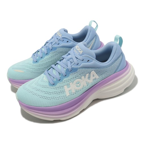 

Женские беговые кроссовки Hoka Bondi 8 D Wide Airy Blue Sunlit Ocean Purple 1127954-ABSO, Синий, Bondi 8 D Wide