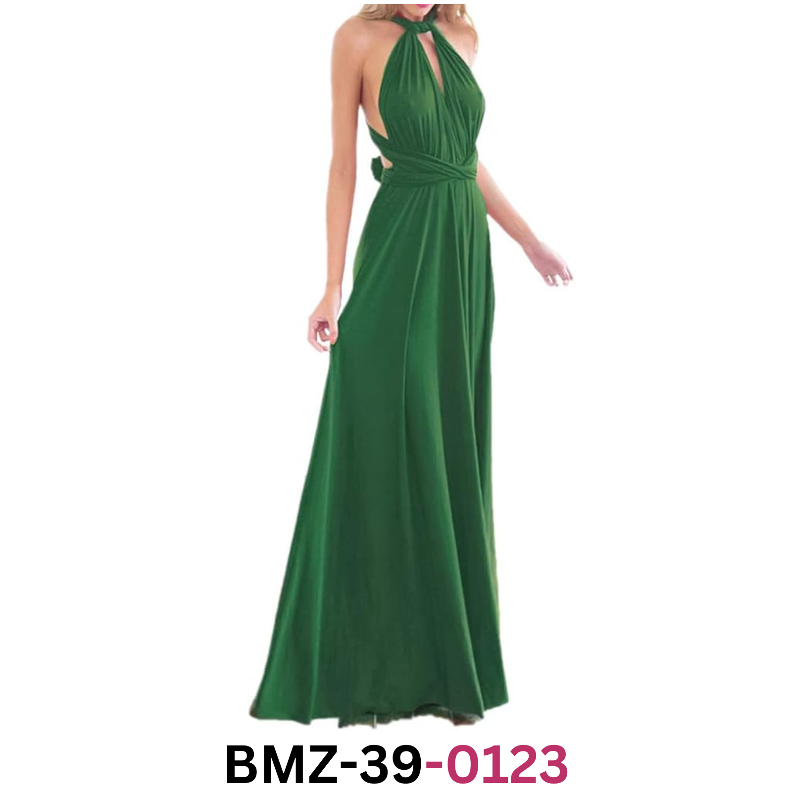 Women Transformer Evening Long Prom Dress Multi-Way Wrap Convertible Maxi Gown L