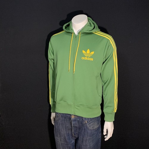 Vintage Adidas Originals Zip Hoodie Brazil Colorway Yellow