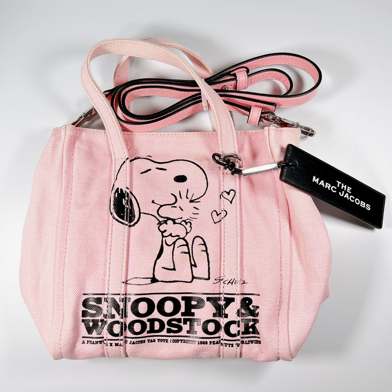 マークジェイコブス xピーナッツスヌーピー ミニトート2wayショルダー