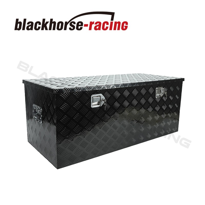 48"X19.5"X17.5" Storage Toolbox + Lock Heavy Duty 5 Bar Tread