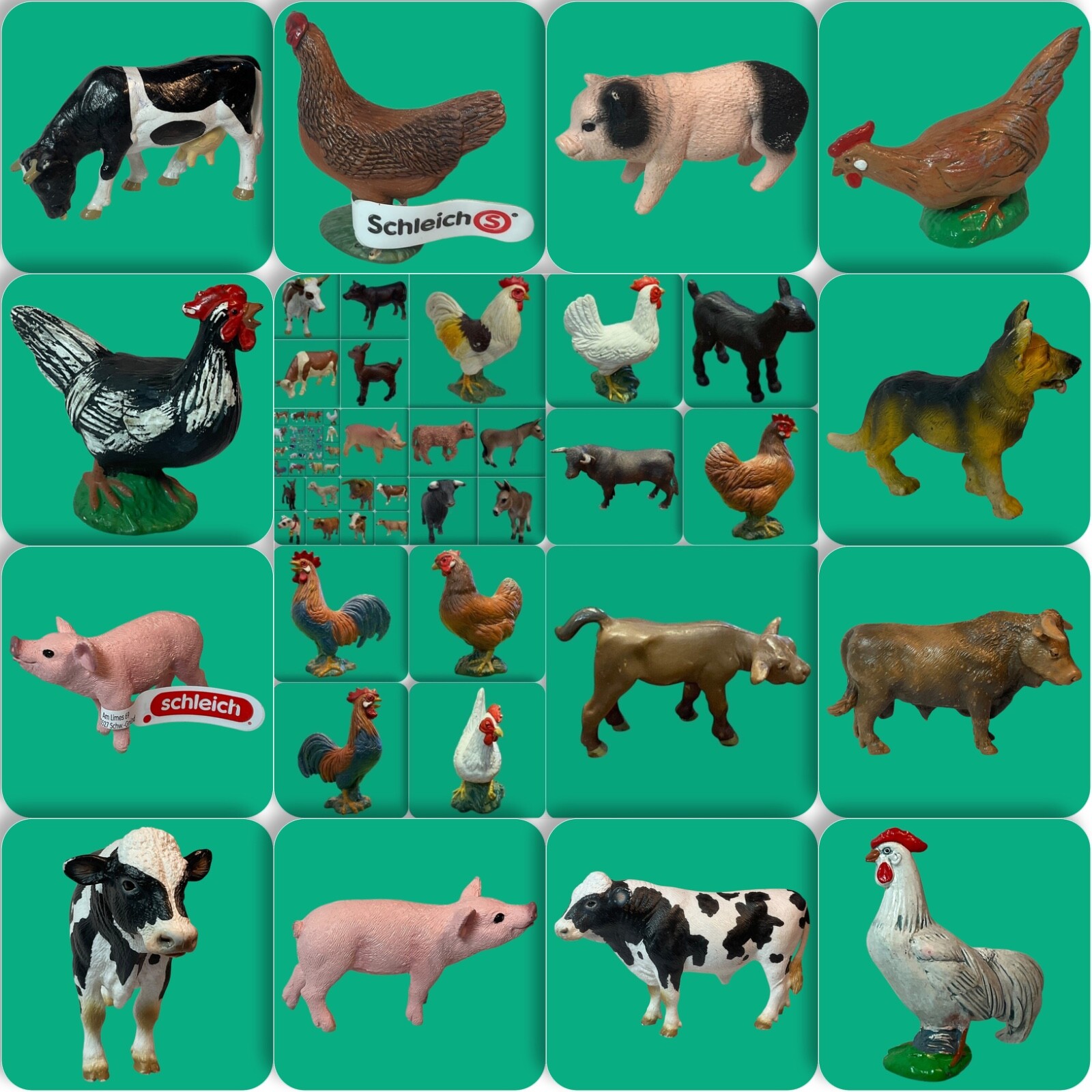 SCHLEICH 13745 - Liegendes Schäfchen, Niedliche Minifigur Für Die Spielzeugfarm Oder Sammler