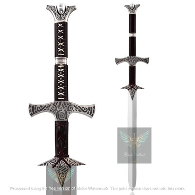 SKYRIM GREAT SWORD Carbon Steel Hand Forged Two Handed Steel Skyrim Great sword