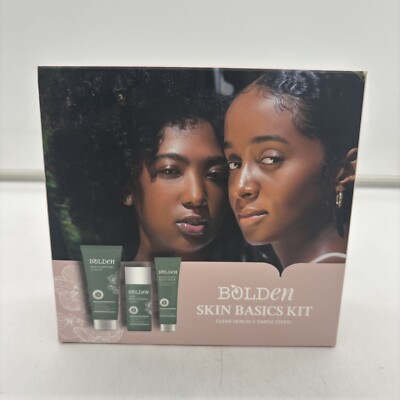 Bolden Skin Basics Kit Brightening Cleanser Toner Moisturizer Sealed Exp: 1/25