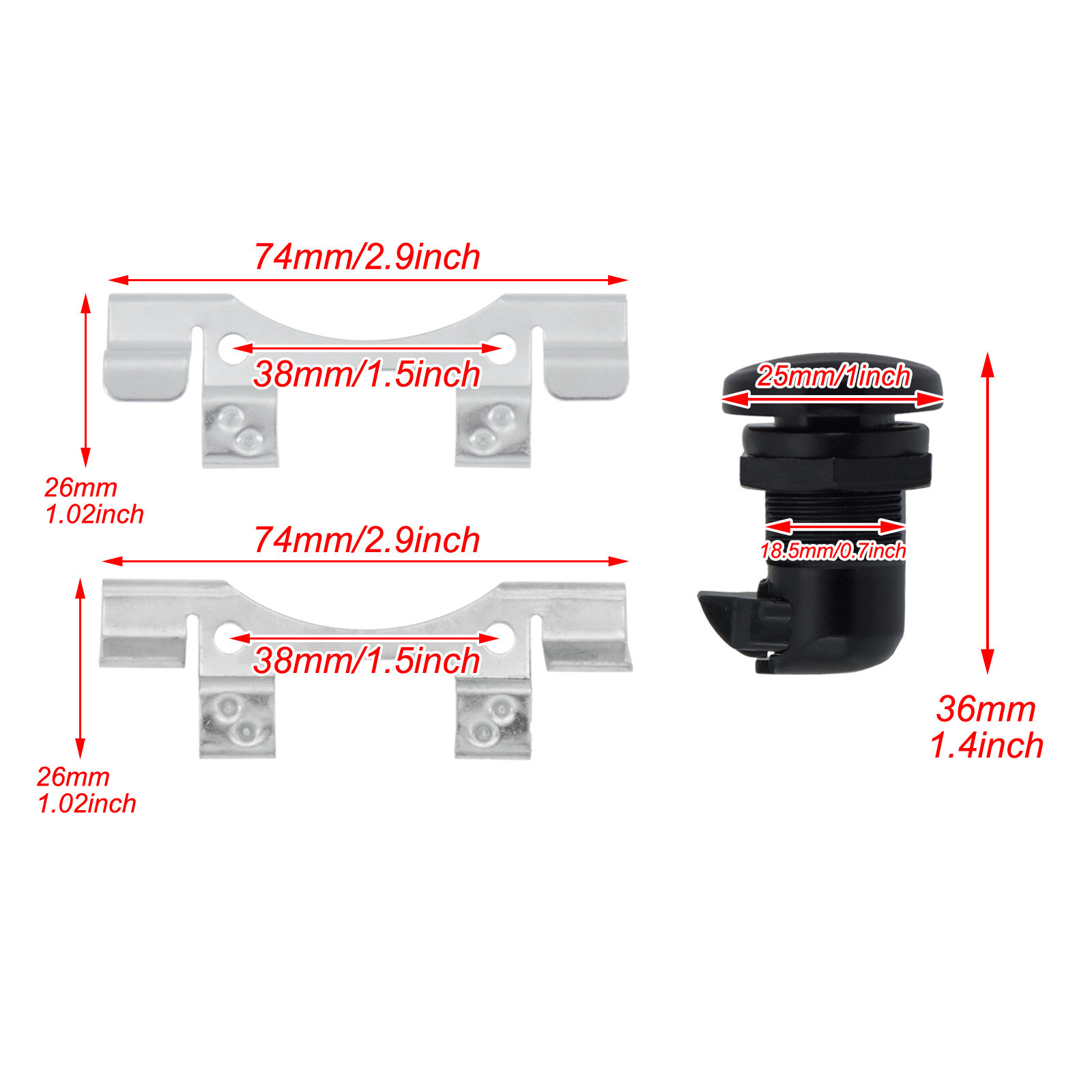Fuel Door Latch Push Button Gas Oil Cap Tank Fit For Harley Electra Street Glide