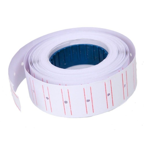 10 Rolls 6000pcs White Price Paper Tag Sticker Gun Labels Refill US For MX 5500