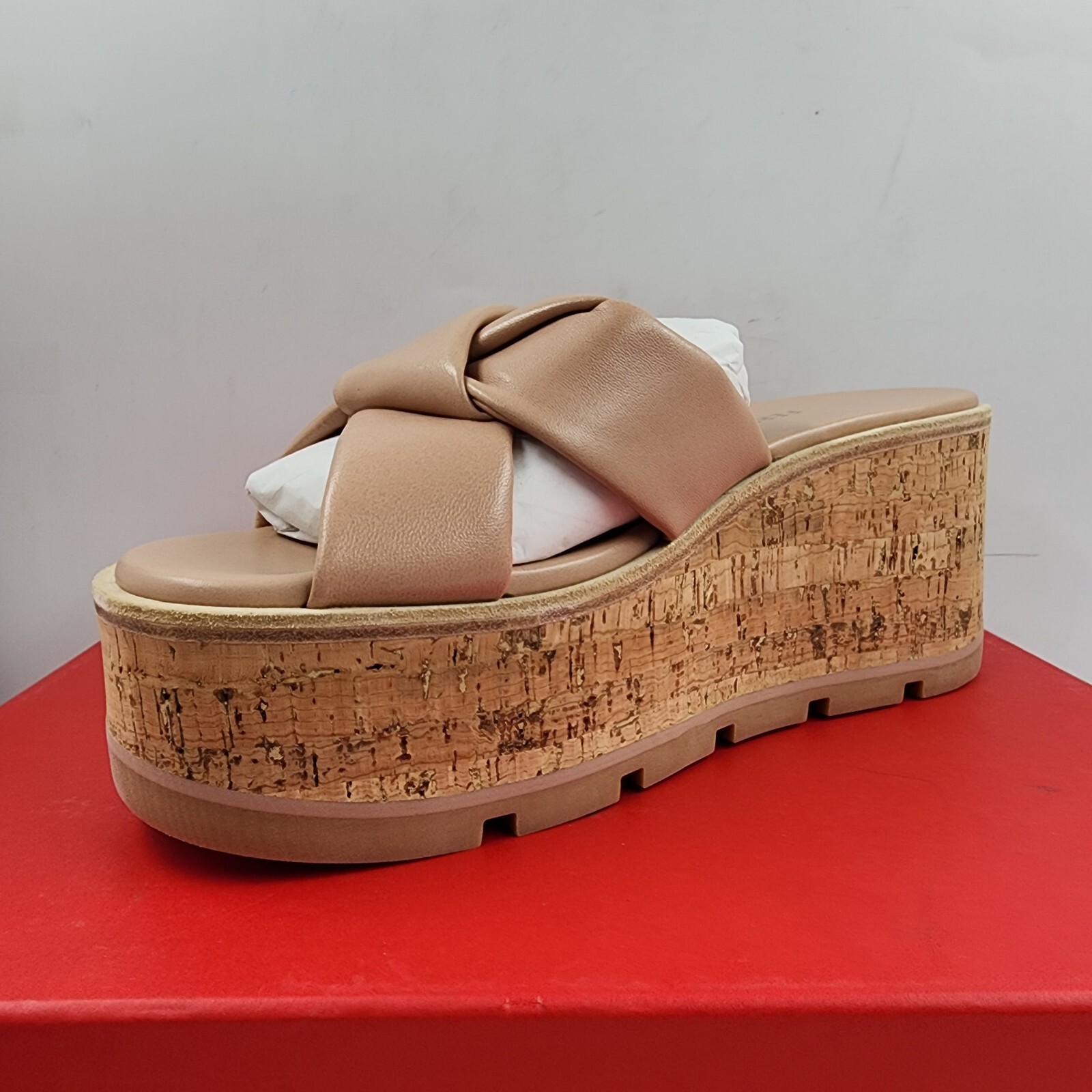 Ferragamo Engracia Platform Cork Slide Sandals Women's 11 Rosa Open Toe Slip On - Picture 7 of 17