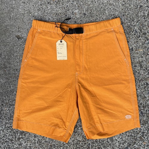 Snow Peak Japan Light Mountain Cloth Shorts Orange Cotton