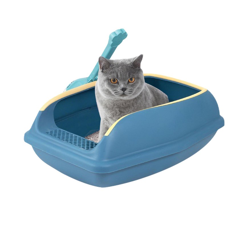 Pan Jumbo Toilet Semi Enclosed Litter Box With High Sides