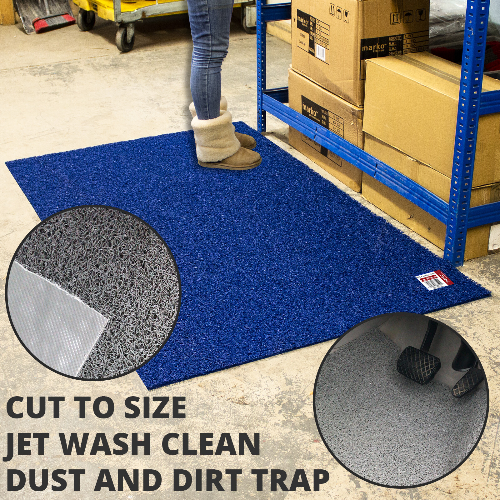 PVC Industrial Mat Garage Flooring Entrance Matting Rubber Waterproof