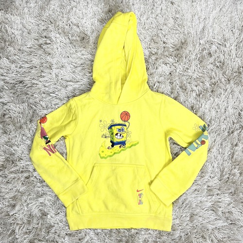 2019 Nike Kyrie x Spongebob Squarepants Dri-Fit Hoodie Dynamic Yellow Boy's  S | eBay UK
