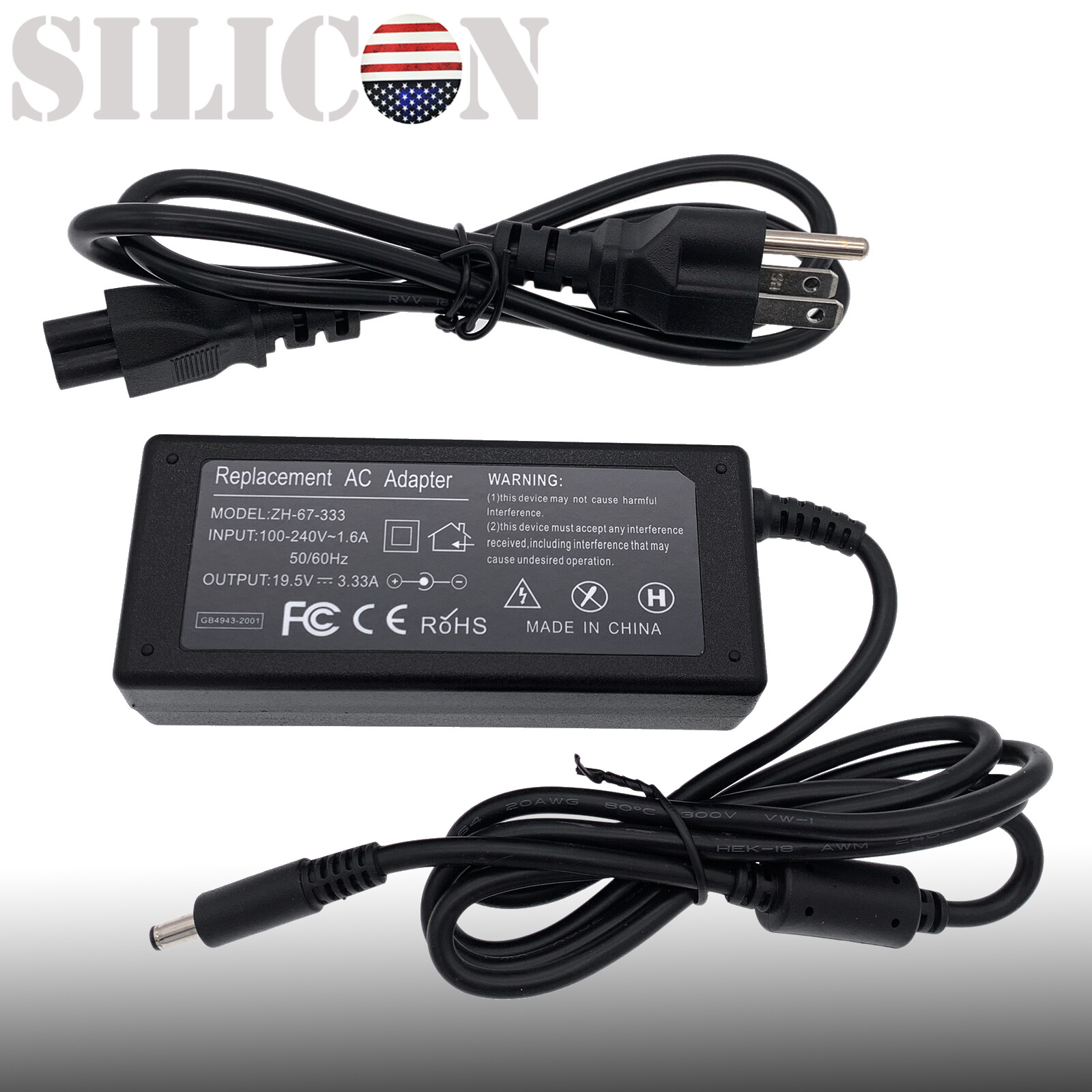 Charger Power Cord For Hp 250 G2, 250 G3, 340, 340 G1, 350, 350 G1
