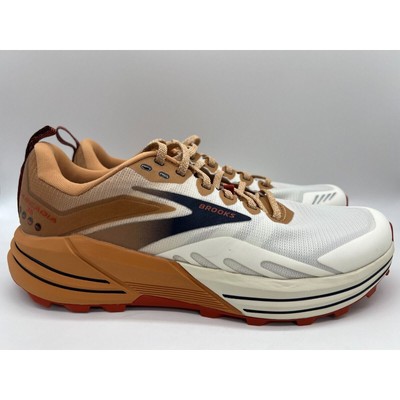 Brooks Cascadia 16 Trail Running Shoes White/Biscuit/Rooibos Men s Size 11 