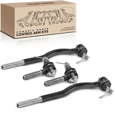 4xFront Inner & Outer Tie Rod End Kit for Chevy Tracker Geo Tracker 89-97 Suzuki