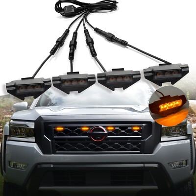 LED Grille Lights For 2022 2023 2024 Nissan Frontier S SV Pro4x OEM Raptor Light