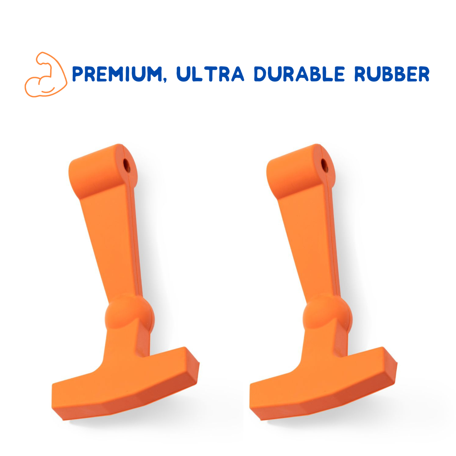 Rubber Latch Kit + Rope Handles for YETI + RTIC Coolers - Orange, Blue, Red