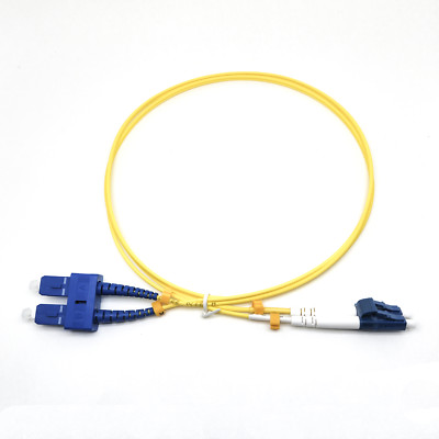 Sonilco LC/UPC to SC/UPC Fiber Optic Patch Cable Single Mode Duplex 2.0 LSZH