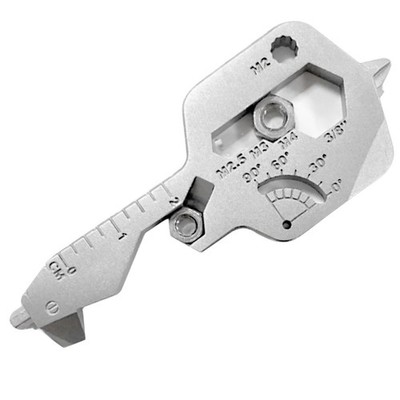 VZU Portachiavi multifunzione 24 in 1 Wunderkey in acciaio inox di alta