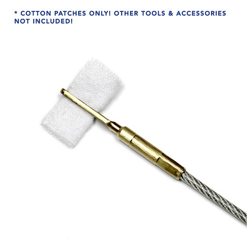 MaximalPower 2 1/4" Gun Cleaning Patches Cotton for 9mm .357 .38 .40 .45 Caliber