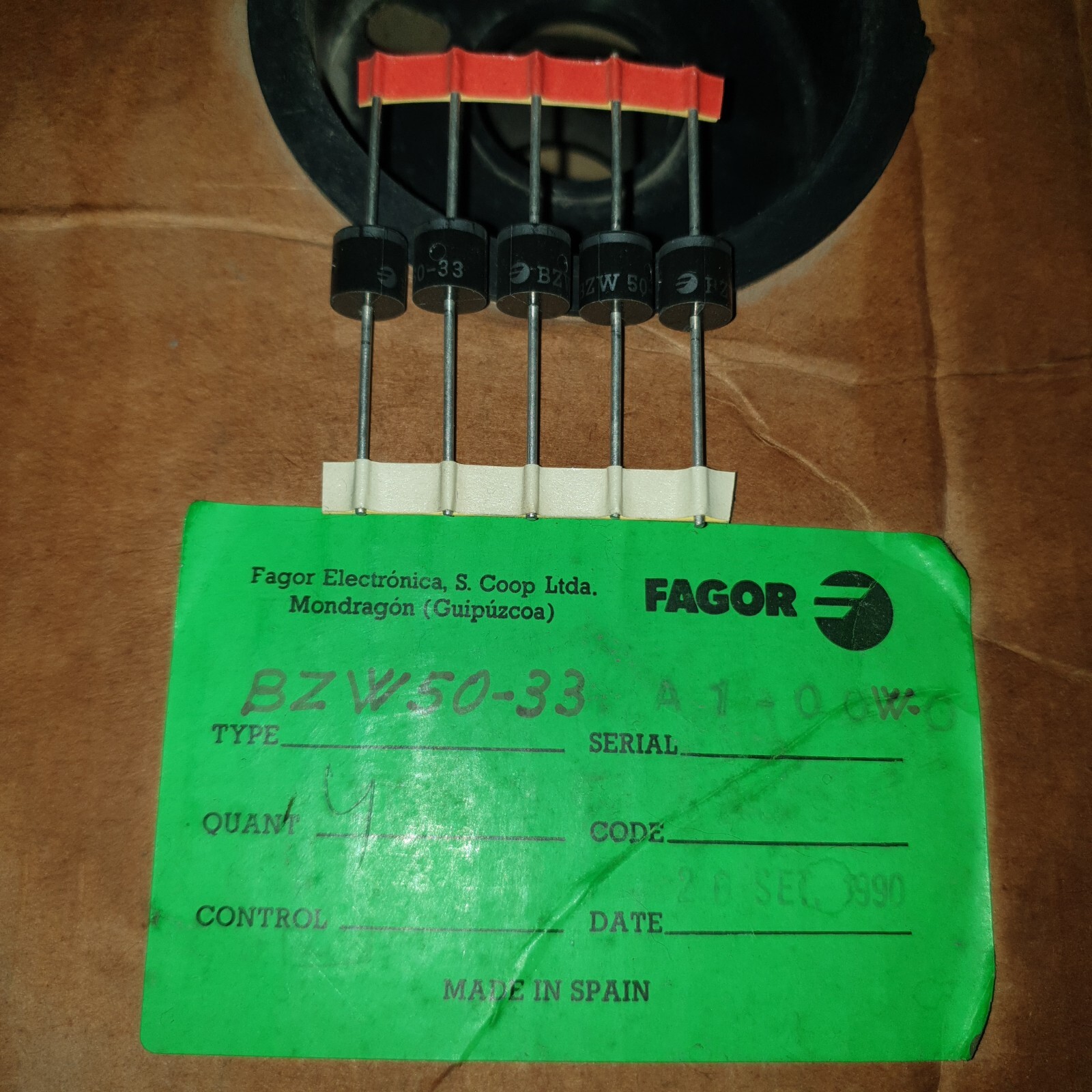 RARE FAGOR BZW50-33 BZW5033 ESD Suppressors/TVS Diodes 5000W 33V Unidirect 5PCS!