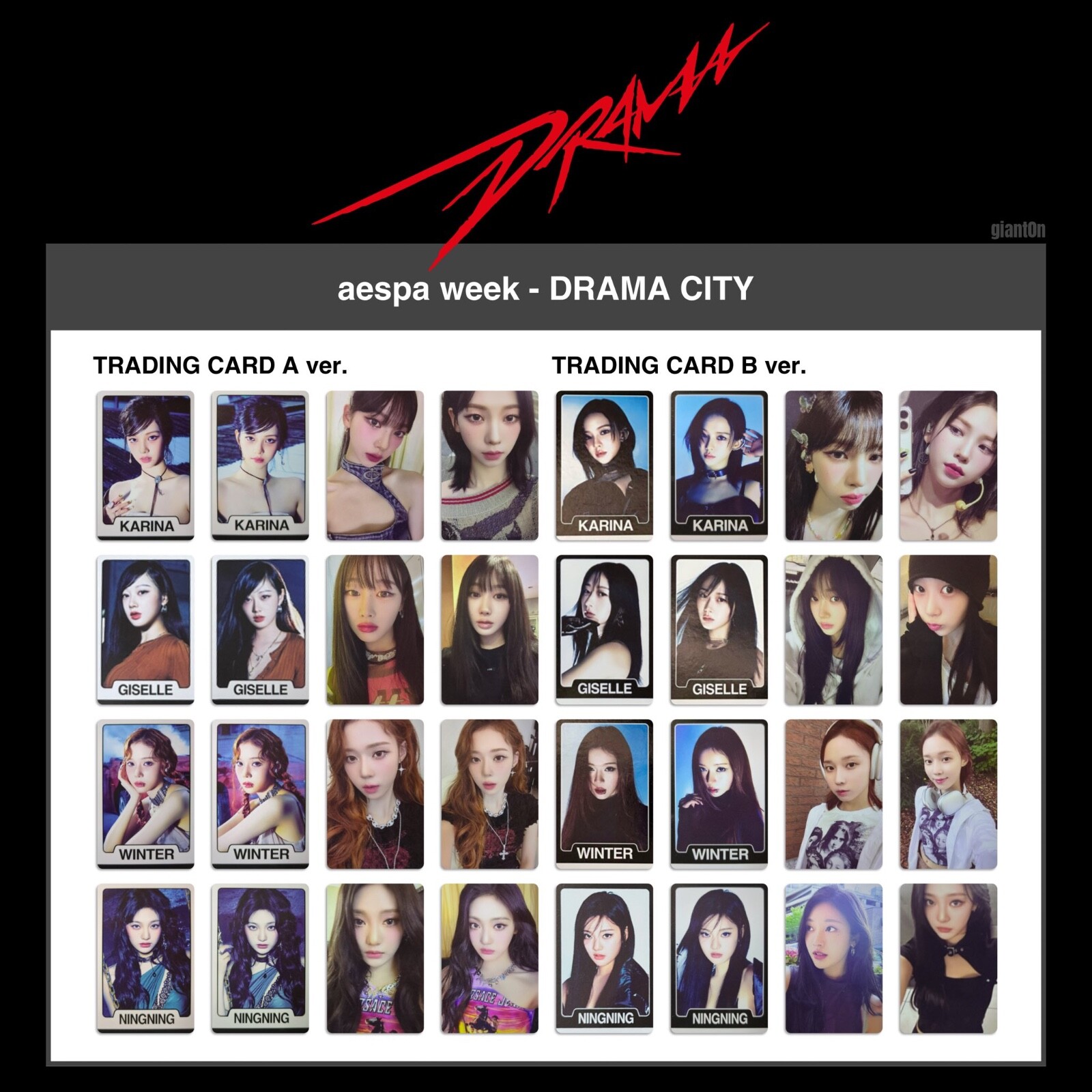 aespa Drama MD フーディー aespa Drama MD フーディー aespa - 05 HOODIE + PHOTOCARD SET