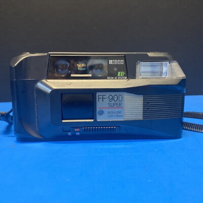 Ricoh FF-90 Super 35mm AF Point & Shoot Camera with 35mm f2.8 Lens Untested