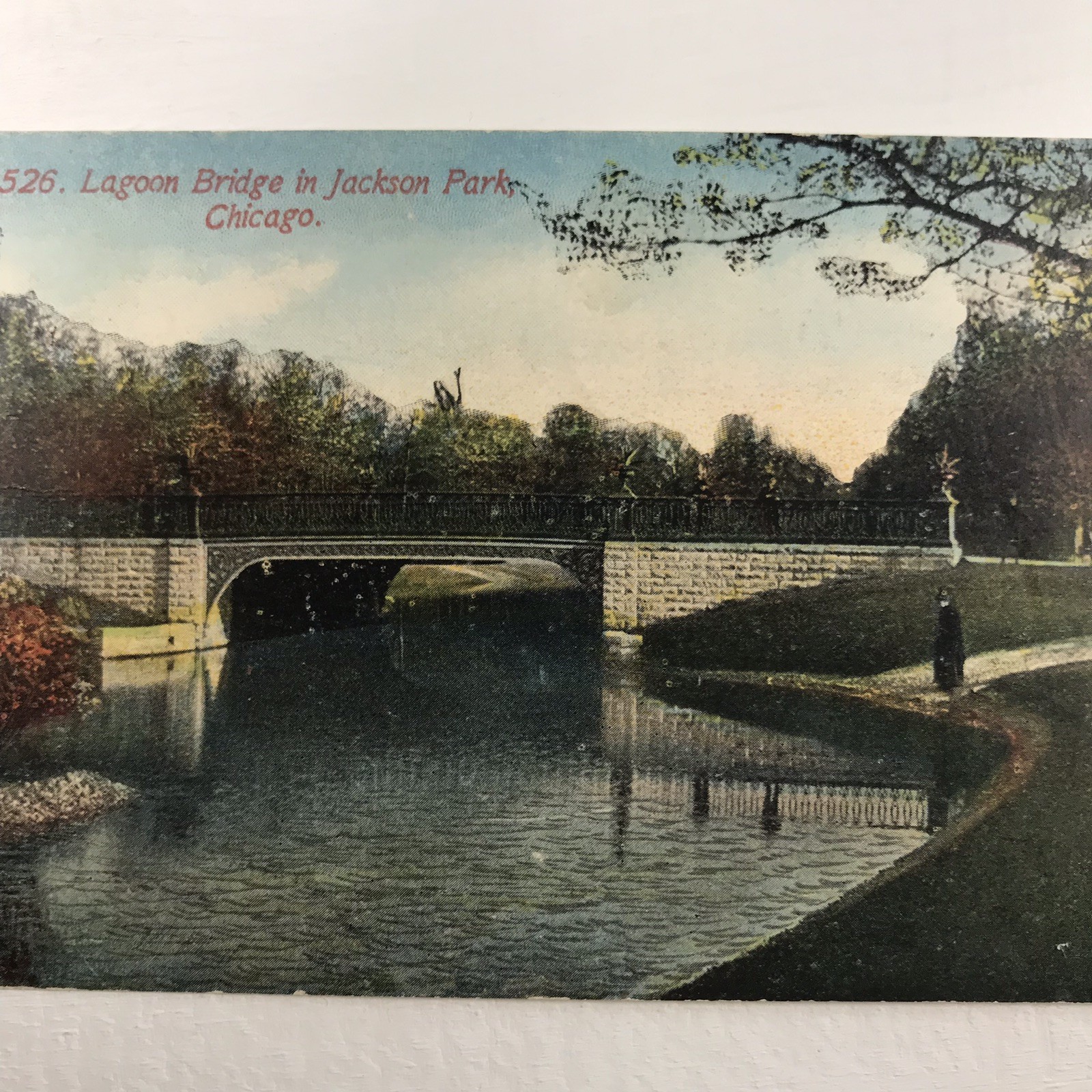 C. 1910s 1913 Lagoon Bridge Jackson Park Chicago Illinois Antique VTG Postcard