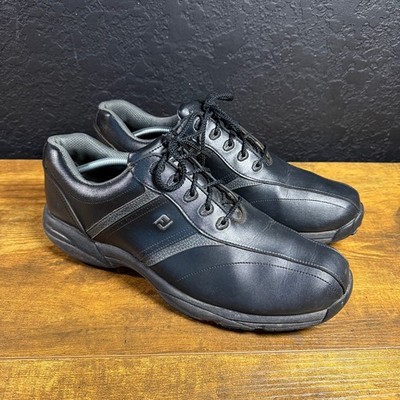 FootJoy Contour Series 45471 Black Leather Golf Shoes Mens Size 13 M
