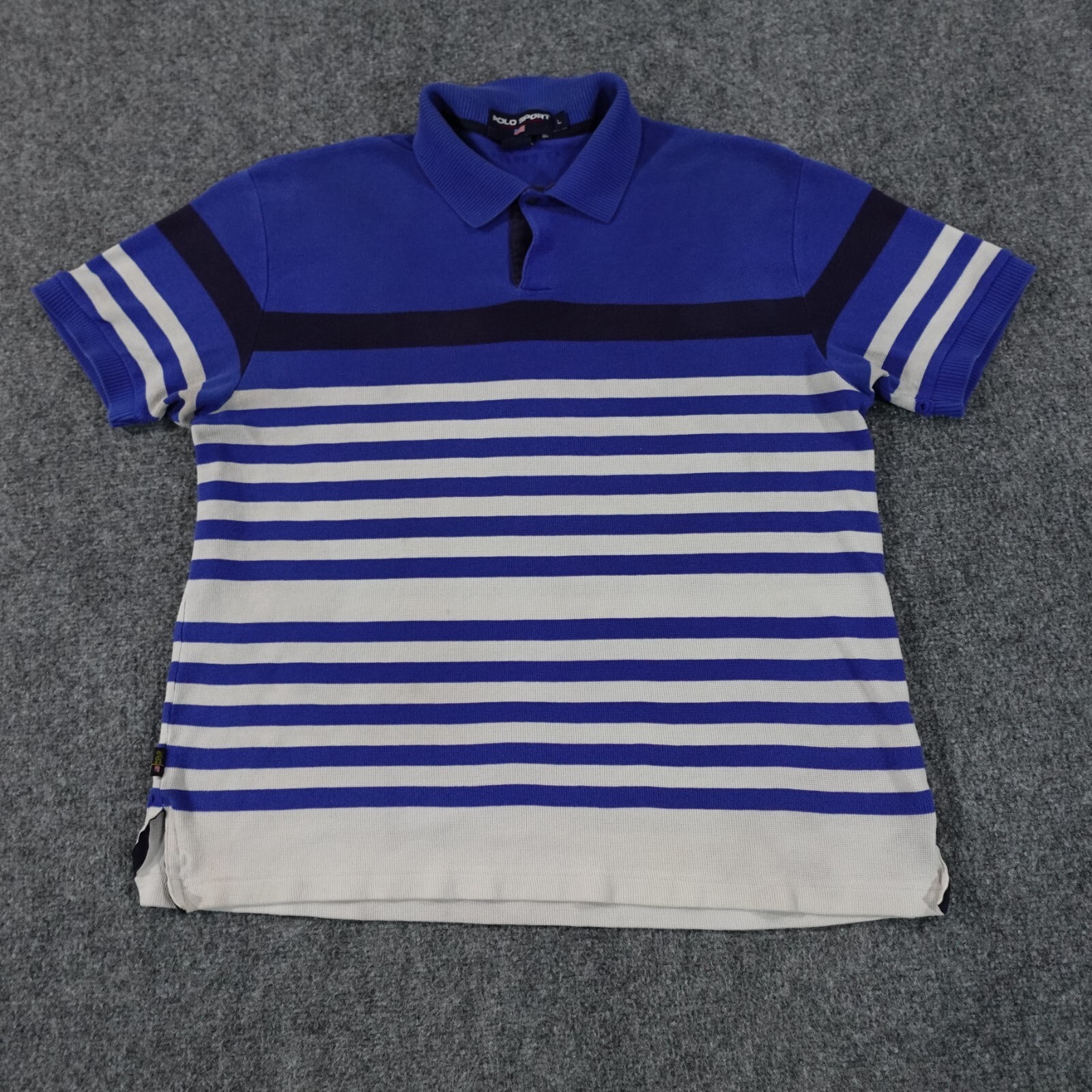 トップス 90s Polo by Ralph Lauren CLARENCE SRORT Vtg 90's Ralph Lauren POLO Sport SPELLOUT Streetwear COLOR