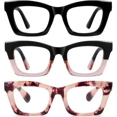 Hubeye Occhiali da lettura da Donna Retrò alla Moda con la Cerniera a molla