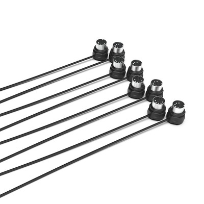 Cme Midi Cable 4-Pack - 2Ft/60Cm, 5-Pin Din, Low Profile - Ultra-Thin Plu No.61