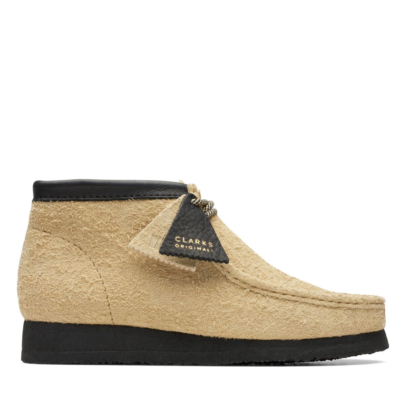 NEW MEN Clarks Original Wallabee Maple Black Hairy Suede NEW MEN Clarks Original Wallabee Maple Black Hairy Suede