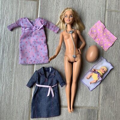 pregnant midge baby barbie doll happy family aa african american baby bump 134919468874