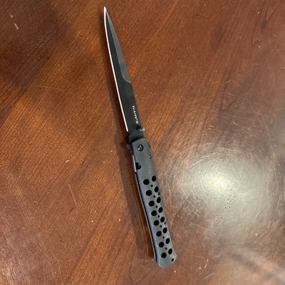 Cold Steel Ti-Lite Liner Folding Knife 6'' AUS-8A Steel Blade Black ZY-EX Handle