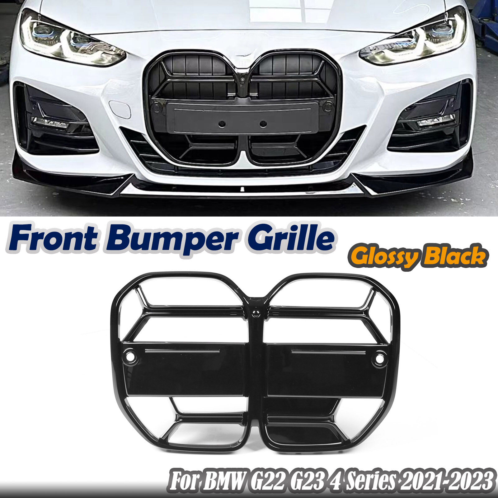 For BMW G22 G24 4 Series 2021-2024 Front Bumper Kidney Grille