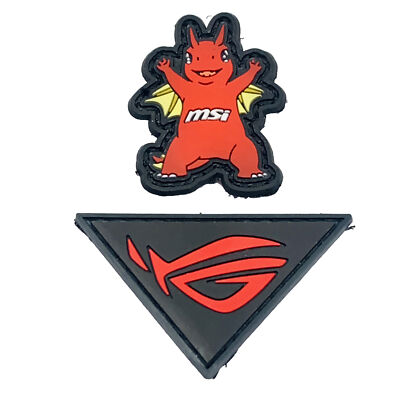 Blizzcon Exclusive ASUS Republic Of Gamers + MSI Dragon Badge Patch Blizzard New