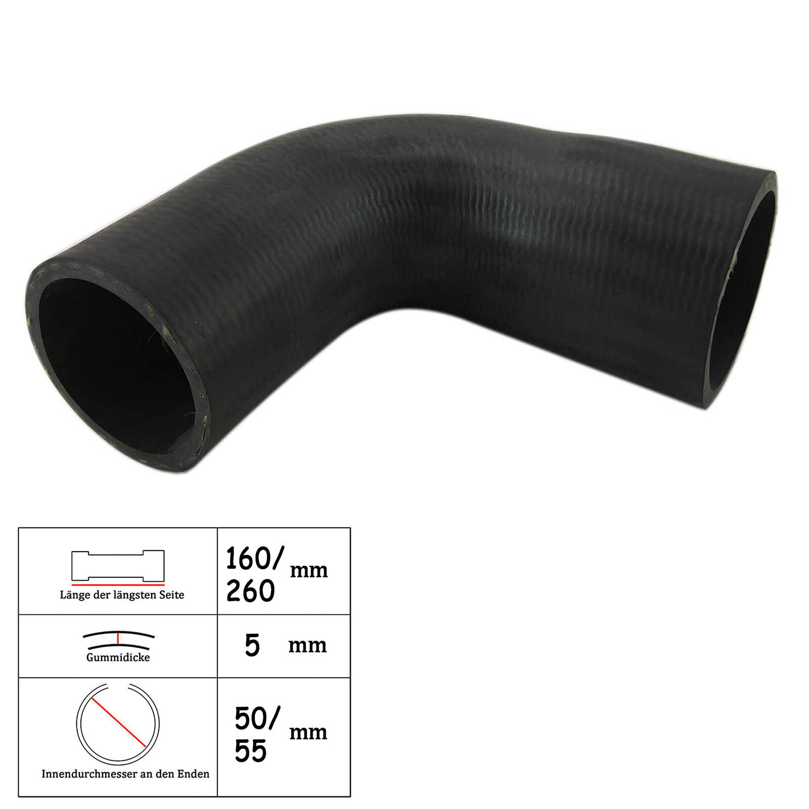 GEPCO Rohr Turbo Schlauch Ladeluftschlauch für Ford C-Max Focus II DA 1.8 TDCI